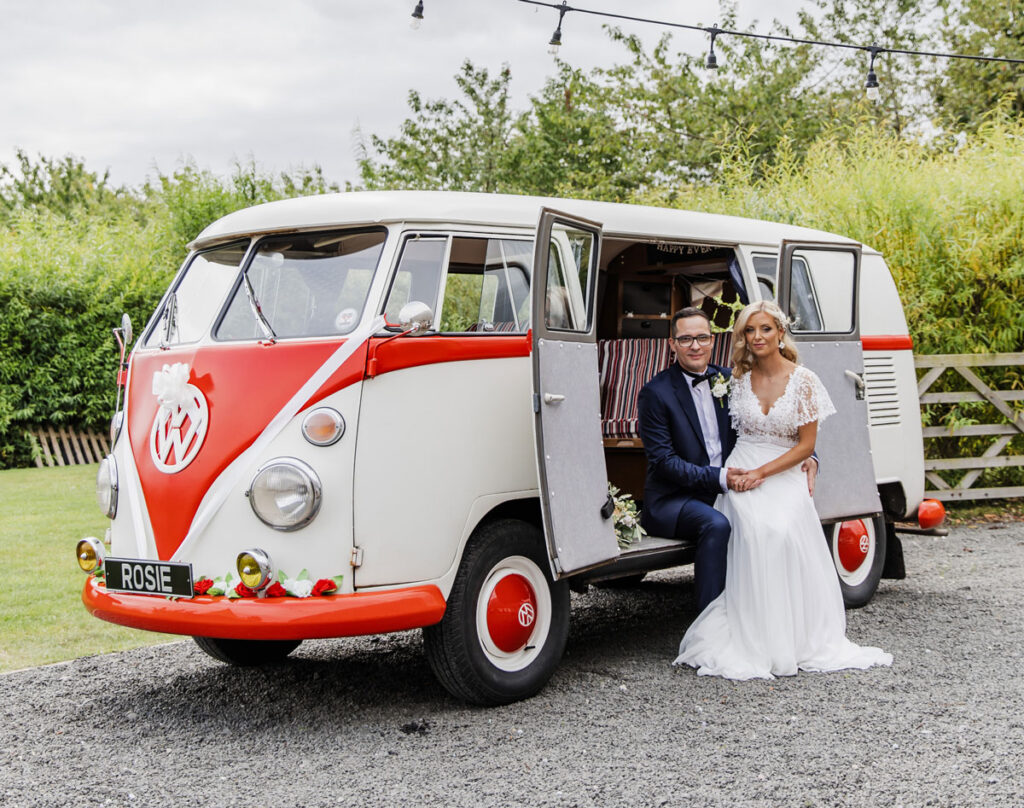 VW Rosie Instagram: @vwwedding Email: vwweddingrosie@yahoo.co.uk Phone: 07960287362 Arrive in style with VW Rosie—a quirky, fun, and memorable way to make your entrance at your wedding venue.